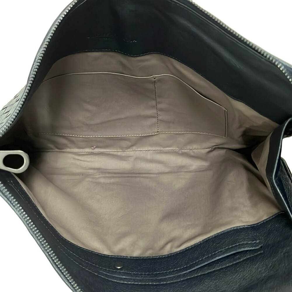 Bottega Veneta Intrecciato Mens Clutch Bag Black Khaki Navy - Picture 7 of 8